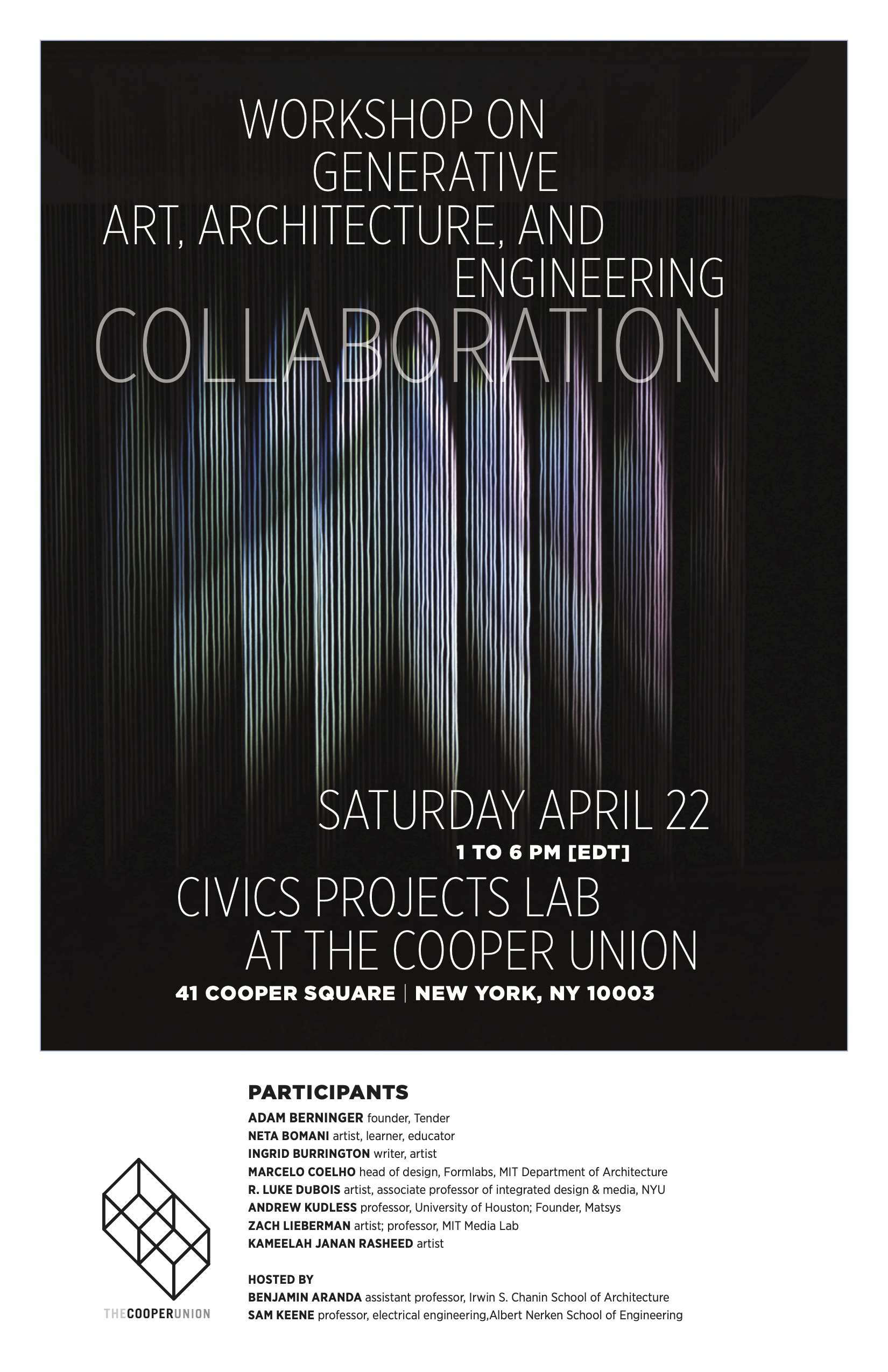 Workshop on Generative Machine Learning for Architecture and Art, Spring 2024